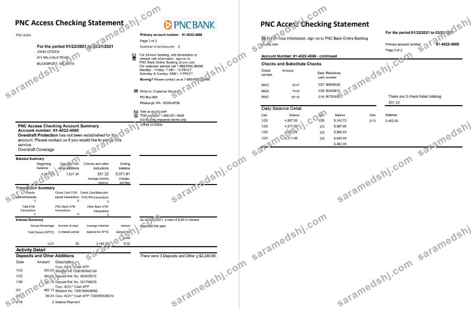 USA PNC 2 pages excel pdf